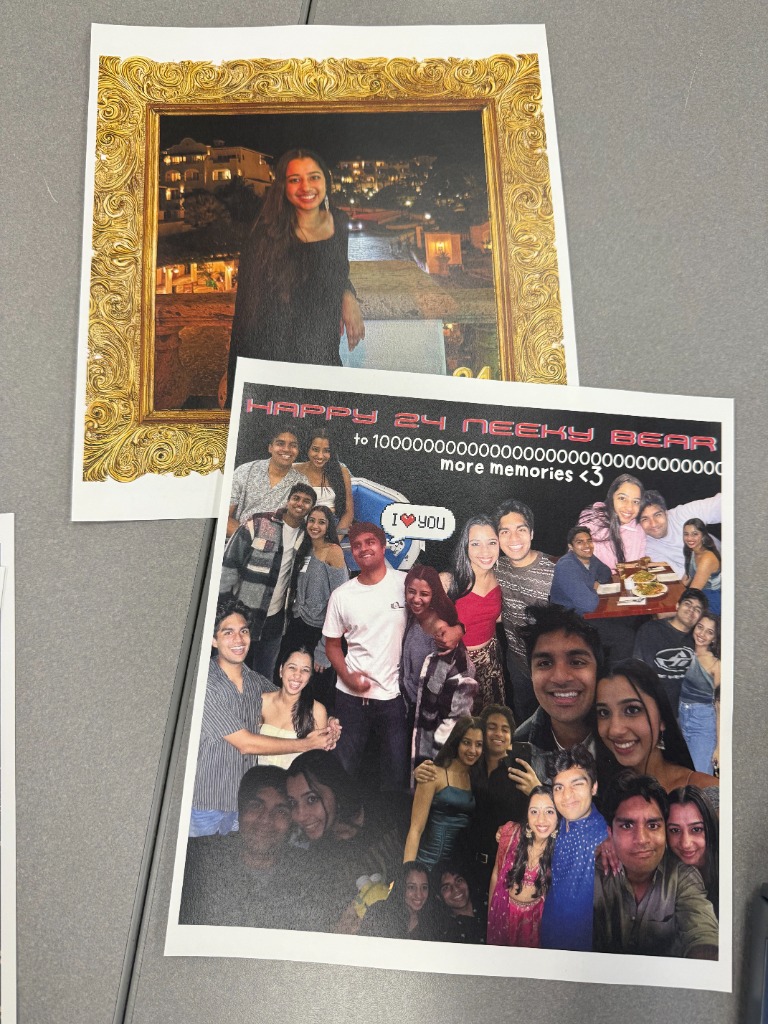 Pages from the very first book Shivan made for Anika